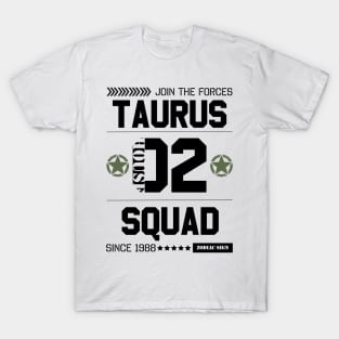 Zodiac Majesty Taurus Squad Black T-Shirt